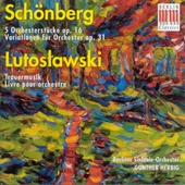 Arnold Schönberg: 5 Orchestral Pieces / Variations for Orchestra / Witold Lutoslawski: Funeral Music / Livre pour orchestre (Berlin Symphony, Herbig) 앨범 대표이미지