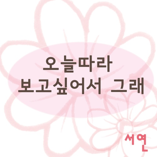 오늘따라 보고싶어서 그래 - 벅스 오늘따라 보고싶어서 그래 / 서연